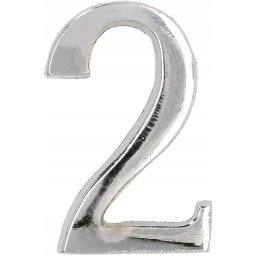 Numărul casei "2" numărul ușii 5 cm cromat