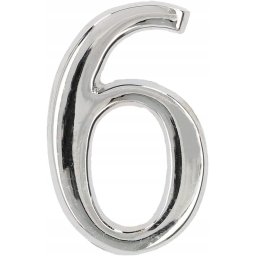 Numărul casei "6" numărul ușii 5 cm cromat
