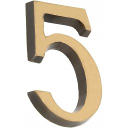 Numărul casei "5" numărul ușii 3d 5cm patină