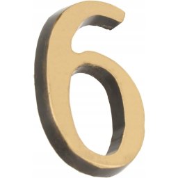 Numărul casei "6" numărul ușii 3d 5cm patină