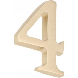 Numărul casei "4" numărul ușii 5 cm satin