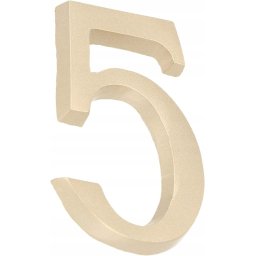 Numărul casei "5" numărul ușii 5 cm satin