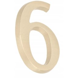 Numărul casei "6" numărul ușii 5 cm satin