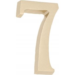 Numărul casei "7" numărul ușii 5 cm satin