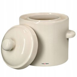 Butoi de gresie cu capac alb 1,8 l