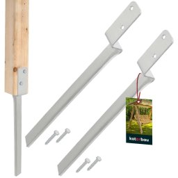 Bază de stâlp pentru leagăne cu motor universal 50 cm set de 2 buc.