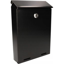 Cutie poștală pentru scrisori ziare pliante din oțel 26x18 cm - Culoare negru