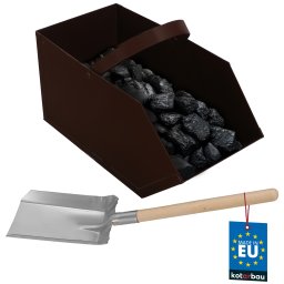Set metal cenușă transportator cărbune lemn cu lopată pentru semineu aragaz