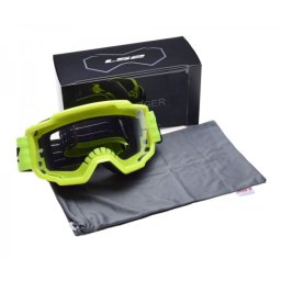Ochelari cross enduro atv LS2, lentila transparenta, culoare galben fluo