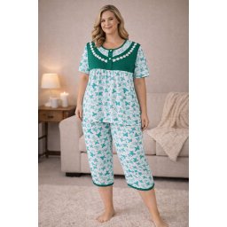 Pijama Bumbac Cod PMS VERDE