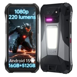 Telefon mobil UNIHERTZ 8849 Tank X, 5G, Proiector video DLP, Vedere nocturna, 6.78, ³ FHD+ 120Hz, 50MP, 32GB RAM (16GB+16GB extensibili), 512GB ROM, Android 14, Dimensity 8200, 17600mAh, 120W, Dual SIM