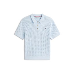 Tommy Hilfiger Curve Pulover bleumarin / azuriu / roșu / alb