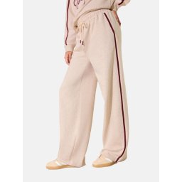 Friends Like These Pantaloni 'These Studio' crem / roșu burgundy