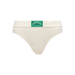 Calvin Klein Underwear Tanga 'Heritage Classic' verde / alb murdar