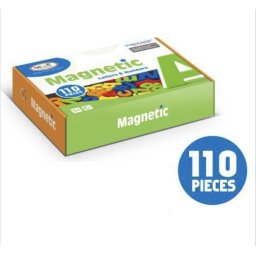 Set 110 piese magnetice, litere si numere, pentru invatare si joaca, 3 ani+