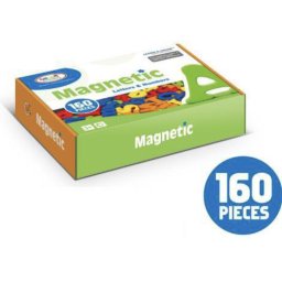 Set 160 piese magnetice, litere si numere, pentru invatare si joaca, 3 ani+