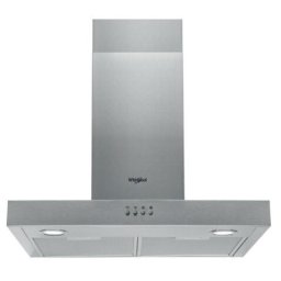Hota Whirlpool AKR 558/3 IX Argintiu 120 W 1 motor 3 viteze Filtru lavabil Iluminare halogen Zgomot 61 dB