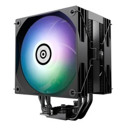 ETS-T41D-ARGB, Intel / AMD, Support 220W+ TDP, 2x PWM Fans, Display, Negru