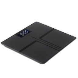 Cantar Cântar corporal digital180 kg, precizie 100 g, USB-C reîncărcabil, display LCD, sticlă securizată