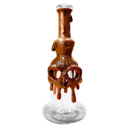 Black Sheep Bong din sticla Brown Skull - Lucrat manual 22cm