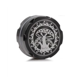 Grinder Black Leaf in cutie Mushroom aluminiu negru 2 Parti Ø38mm