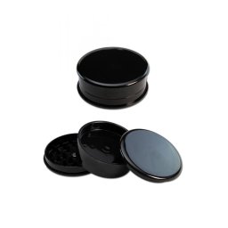 Grinder Acrylic Black cu compartiment 3 Parti Ø60mm