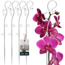 Suport de plante din plastic transparent 39 cm set de 4 buc.