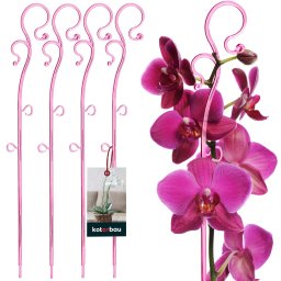 Suport de plante din plastic roz 39 cm set de 4 buc.