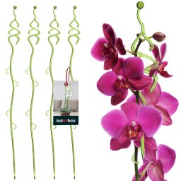 Suport de plante din plastic verde 55 cm set de 4 buc.