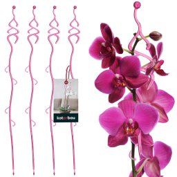 Suport de plante din plastic roz 55 cm set de 4 buc.