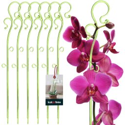Suport de plante din plastic verde 39 cm set de 6 buc.