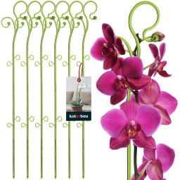 Suport de plante din plastic verde 58 cm set de 6 buc.
