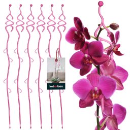 Suport de plante din plastic roz 55 cm set de 6 buc.