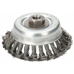 Perie de sârmă pentru polizor unghiular 120 mm cu filet m14