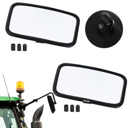 Oglindă exterioară universală pentru tractoare 25x16,5 cm set de 2 buc.