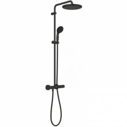 Coloana de dus cu termostat Grohe Vitalio Start 250 negru mat