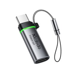 Adaptor USB-C la USB-C, PD Fast Charge, 100W, 5A, 480Mbps - Mcdodo Adaptor Auto Power Off (OT-2450) - Black