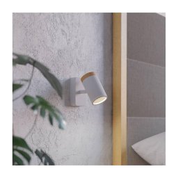 Eglo CONSUMA 300003 - Aplica spot de perete pentru baie, 1x GU10, 3 W, 230 V, IP44, alb/bej