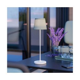 Eglo 75936 - Lampă de birou LED reîncărcabilă cu dimmer LEONERO LED/3,8W/5V 2000 mAh alb/verde