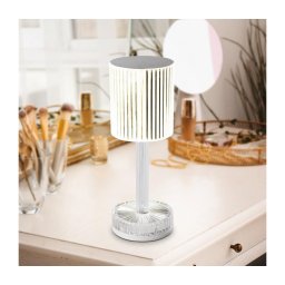 Eglo 75817 - Lampă de masă LED RGB reglabilă, reîncărcabilă LUCIGNANO, LED/800 mAh, transparentă