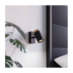 Eglo 300001 - Aplică spot pentru baie CONSUMA 1xGU10/3W/230V IP44 negru/bej