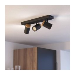 Eglo 300002 - Corp de iluminat spot pentru baie CONSUMA 3xGU10/3W/230V IP44 negru/bej