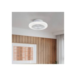 Eglo 35145 - Ventilator de tavan MALINSKA cu LED, dimabil, 3 x LED, 12,6 W, 230 V, diametru 55 cm, alb + telecomandă