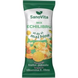 Migdale si Fructe Uscate, Mix pentru Echilibru, 50 g, Sanovita