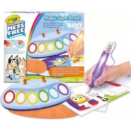 Crayola: Set pictură Magic Color cu pensulă luminoasă - Bluey