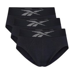 Lenjerie din bumbac, set de 3, bărbați, negru