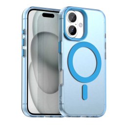 Husa iPhone 17 6.3 Magsafe Plastic Candy Albastru