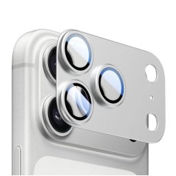 Protectie Camere iPhone 17 Pro Max Metal Completa Argintiu