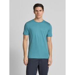 s.Oliver Tricou barbati cu croiala Regular fit, din bumbac, Turcoaz (SELECTATI MARIMEA: L)