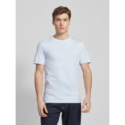 s.Oliver Tricou barbati cu croiala Regular fit, din bumbac, Albastru deschis (SELECTATI MARIMEA: L)
